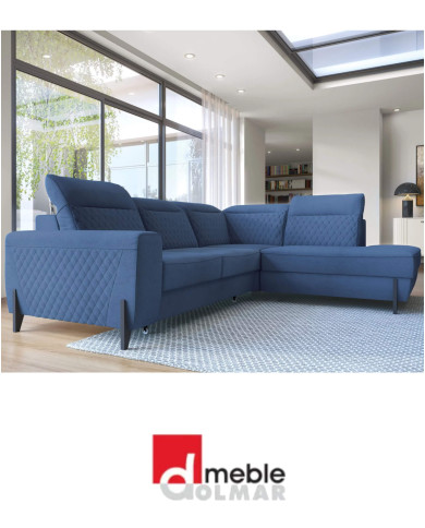 Narożnik Fresh 2, funkcja spania, pojemnik, regulowane zagłówki, DOLMAR