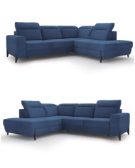 Narożnik Fresh 2, funkcja spania, pojemnik, regulowane zagłówki, DOLMAR