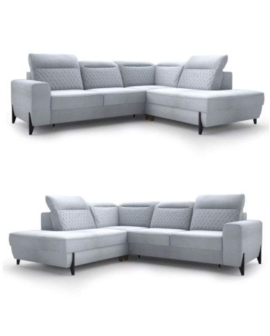 Narożnik Fresh 1, funkcja spania, pojemnik, regulowane zagłówki, DOLMAR