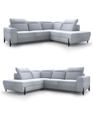 Narożnik Fresh 1, funkcja spania, pojemnik, regulowane zagłówki, DOLMAR