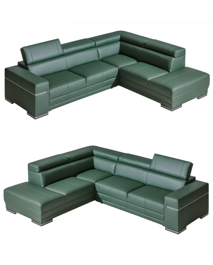 Narożnik Parys 1, funkcja spania, pojemnik, regulowane zagłówki, DOLMAR