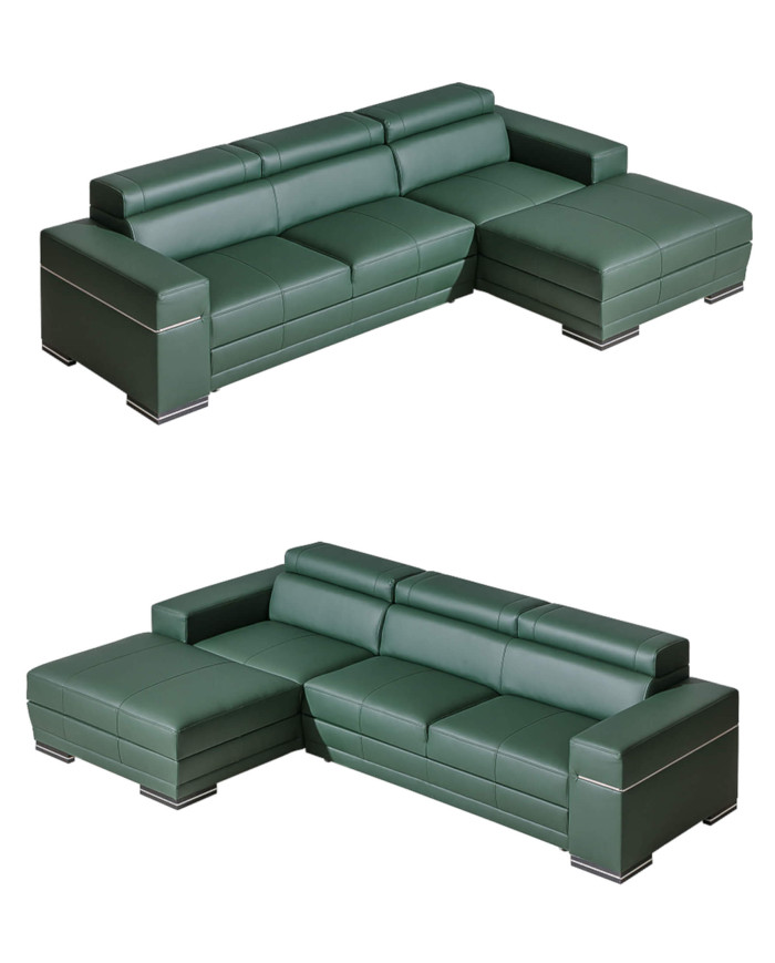 Narożnik Parys 2, funkcja spania, pojemnik, regulowane zagłówki, DOLMAR