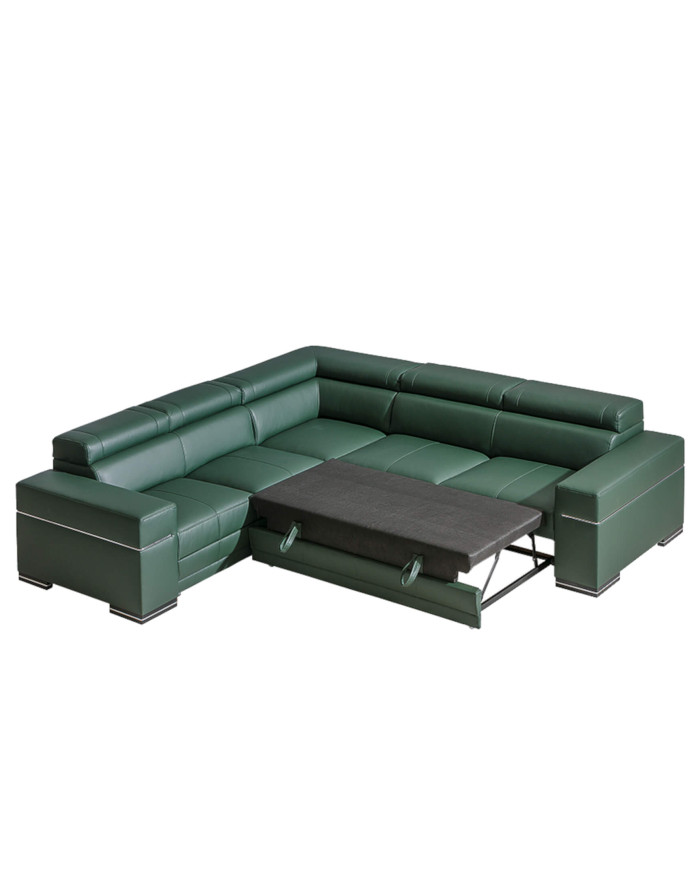 Narożnik Parys 3, funkcja spania, pojemnik, regulowane zagłówki, DOLMAR