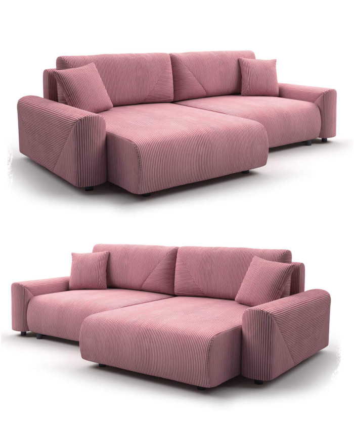 Narożnik Rima OT/B+2/FB, funkcja spania, pojemnik, DOLMAR