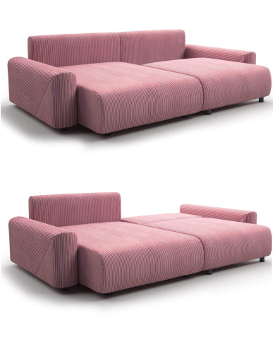 Narożnik Rima OT/B+2/FB, funkcja spania, pojemnik, DOLMAR