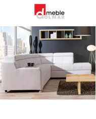 Narożnik modułowy Oskar 2, funkcja spania, pojemnik, regulowane zagłówki, DOLMAR