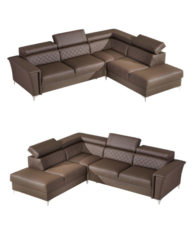 Narożnik Garry 1, funkcja spania, pojemnik, regulowane zagłówki, DOLMAR