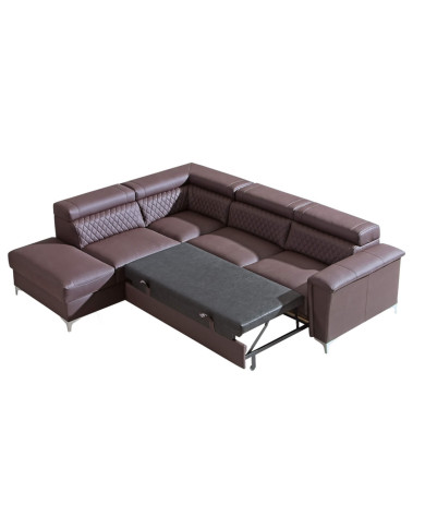 Narożnik Garry 2, funkcja spania, duży pojemnik, regulowane zagłówki, DOLMAR