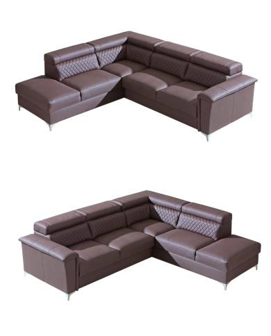 Narożnik Garry 2, funkcja spania, duży pojemnik, regulowane zagłówki, DOLMAR