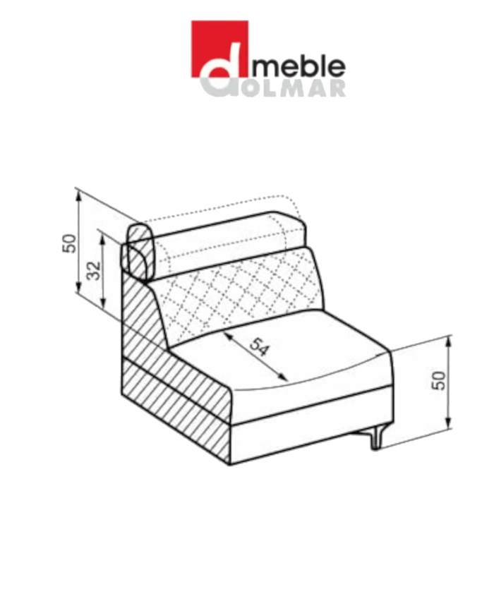 Narożnik Garry 2, funkcja spania, duży pojemnik, regulowane zagłówki, DOLMAR