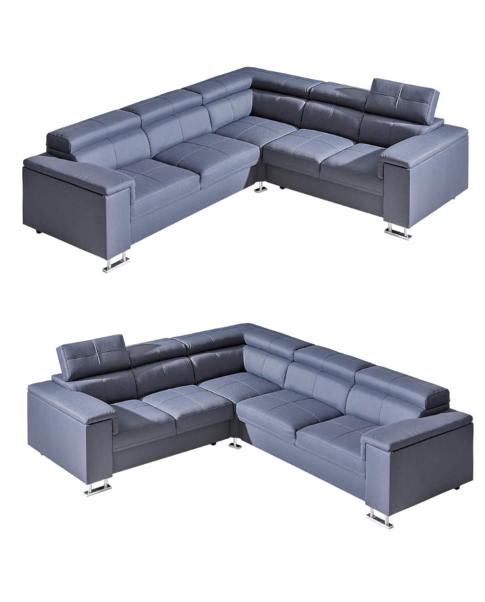 Narożnik Boston 2, funkcja spania, regulowane zagłówki, DOLMAR