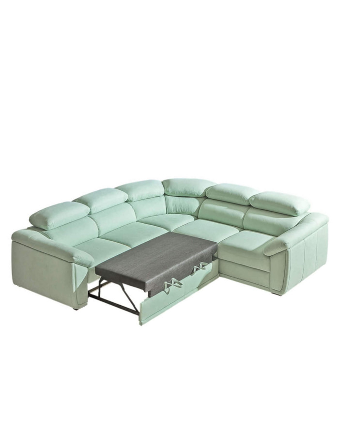 Narożnik Cadiz 3, funkcja spania, pojemnik, regulowane zagłówki, DOLMAR