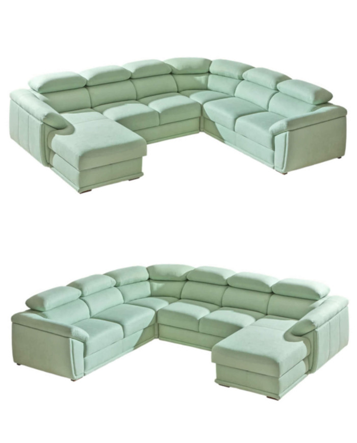 Narożnik Cadiz 2, funkcja spania, pojemnik, regulowane zagłówki, DOLMAR