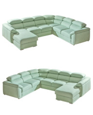 Narożnik Cadiz 2, funkcja spania, pojemnik, regulowane zagłówki, DOLMAR