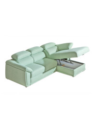 Narożnik Cadiz 1, funkcja spania, pojemnik, regulowane zagłówki, DOLMAR