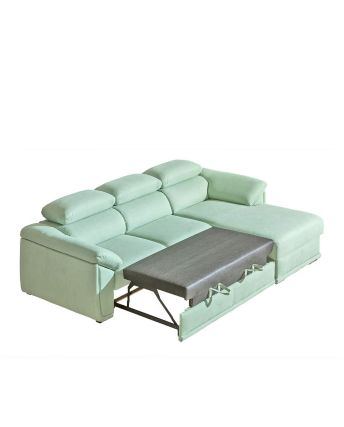 Narożnik Cadiz 1, funkcja spania, pojemnik, regulowane zagłówki, DOLMAR