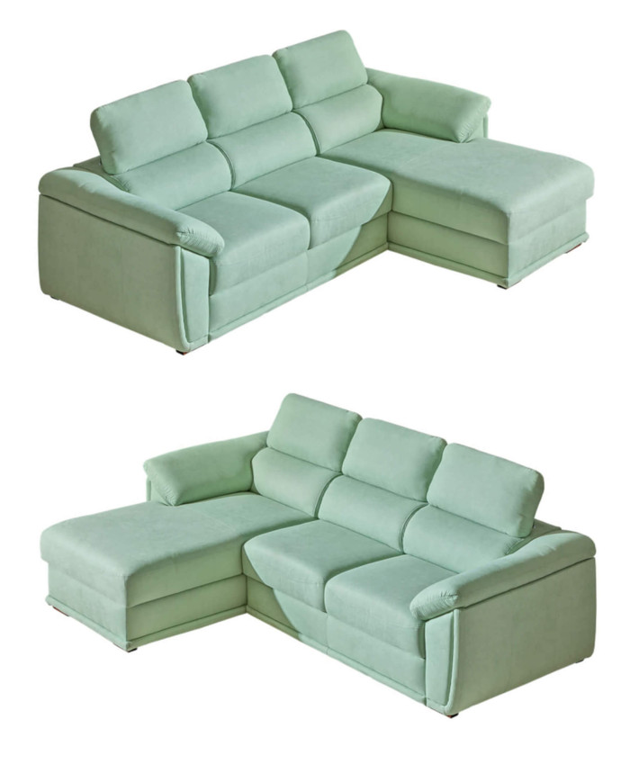 Narożnik Cadiz 1, funkcja spania, pojemnik, regulowane zagłówki, DOLMAR