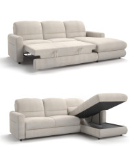 Narożnik Fiord OT/PB+3/FB, funkcja spania, pojemnik, DOLMAR