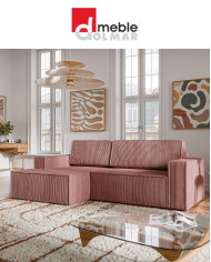 Narożnik Como 2/FB+OT/B, funkcja spania, pojemnik, DOLMAR