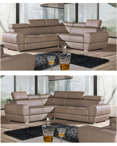 Narożnik Vento 2, 3/FB+E+2/PB, funkcja spania, pojemnik, regulowane zagłówki, DOLMAR