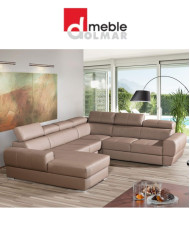 Narożnik Vento 3, 3/FB+E+2/G+OT/P, funkcja spania, pojemnik, wysuwane siedzisko, DOLMAR