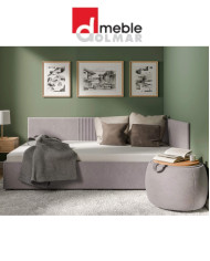 Tapczan Lena V2, funkcja spania, pojemnik, stelaż z podnośnikami, panele naścienne, DOLMAR