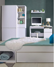 Regał Arca AR4 z szufladami, biel arktyczna, DOLMAR