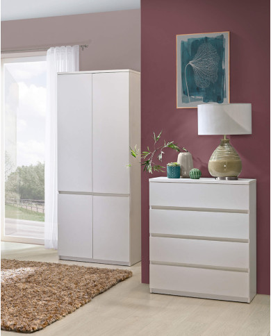 Półka wisząca Arca AR8, biel arktyczna, DOLMAR