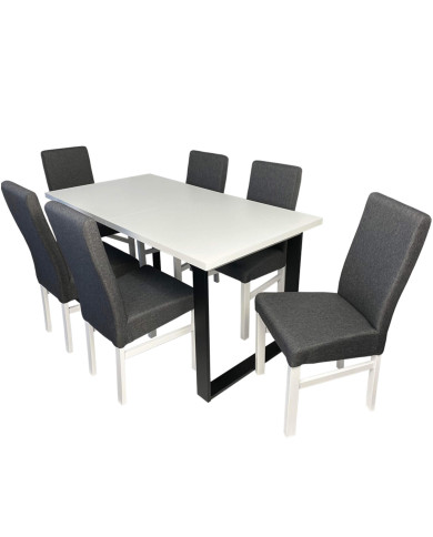 Krzesło Luna, drewniane, tapicerowane siedzisko i oparcie, Femix