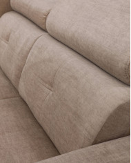 Narożnik Luis Lux, funkcja spania, pojemnik, regulowane zagłówki i podłokietniki, ROBE