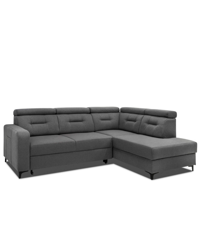 Narożnik Monte, funkcja spania, pojemnik, regulowane zagłówki, ROBE