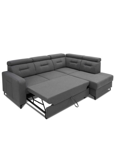 Narożnik Monte, funkcja spania, pojemnik, regulowane zagłówki, ROBE