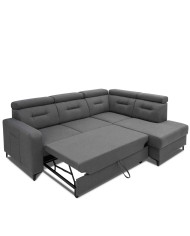 Narożnik Monte, funkcja spania, pojemnik, regulowane zagłówki, ROBE