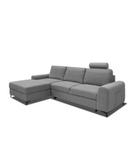 Narożnik Stilo, funkcja spania, pojemnik, przestawny zagłówek, kieszeń boczna, ROBE