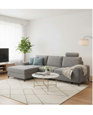 Narożnik Stilo, funkcja spania, pojemnik, przestawny zagłówek, kieszeń boczna, ROBE