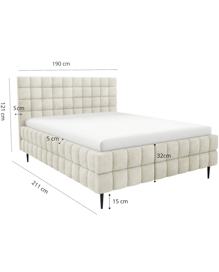 Łóżka tapicerowane Ardea Leg 180x200, podnośnik, stelaż, pojemnik, Gruszka Meble