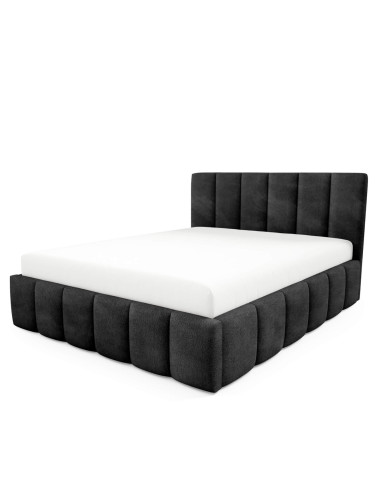 Łóżka tapicerowane Lunaro 140x200, podnośnik, stelaż, pojemnik, Gruszka Meble