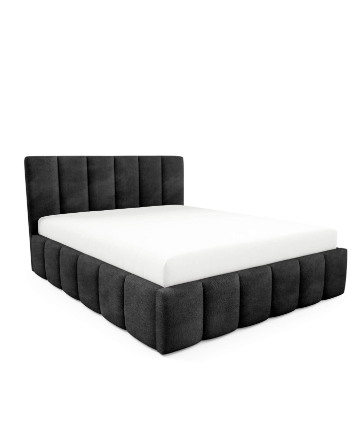 Łóżka tapicerowane Lunaro 140x200, podnośnik, stelaż, pojemnik, Gruszka Meble