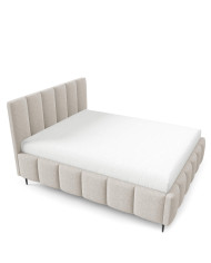 Łóżka tapicerowane Lunaro Leg 160x200, podnośnik, stelaż, pojemnik, Gruszka Meble