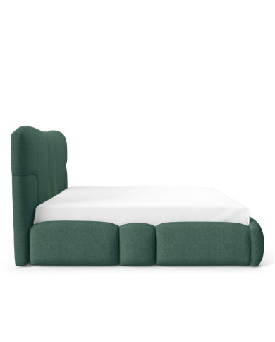 Łóżka tapicerowane Monti Led 120x200, oświetlenie, podnośnik, stelaż, pojemnik, Gruszka Meble