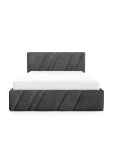 Łóżka tapicerowane Nest 160x200, podnośnik, stelaż, pojemnik, Gruszka Meble