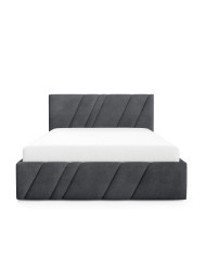 Łóżka tapicerowane Nest 160x200, podnośnik, stelaż, pojemnik, Gruszka Meble