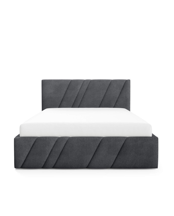 Łóżka tapicerowane Nest 180x200, podnośnik, stelaż, pojemnik, Gruszka Meble