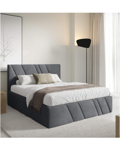 Łóżka tapicerowane Nest 180x200, podnośnik, stelaż, pojemnik, Gruszka Meble