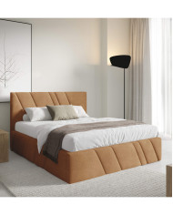 Łóżka tapicerowane Nest 180x200, podnośnik, stelaż, pojemnik, Gruszka Meble