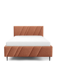 Łóżka tapicerowane Nest Leg 140x200, podnośnik, stelaż, pojemnik, Gruszka Meble