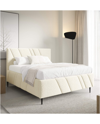 Łóżka tapicerowane Nest Leg 160x200, podnośnik, stelaż, pojemnik, Gruszka Meble
