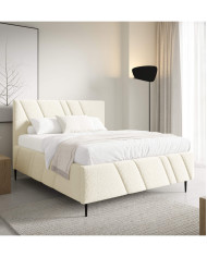 Łóżka tapicerowane Nest Leg 180x200, podnośnik, stelaż, pojemnik, Gruszka Meble