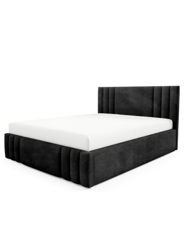 Łóżka tapicerowane Ribo 140x200, podnośnik, stelaż, pojemnik, Gruszka Meble