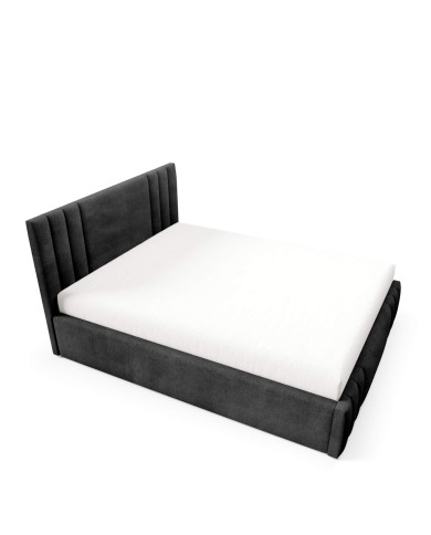 Łóżka tapicerowane Ribo 160x200, podnośnik, stelaż, pojemnik, Gruszka Meble